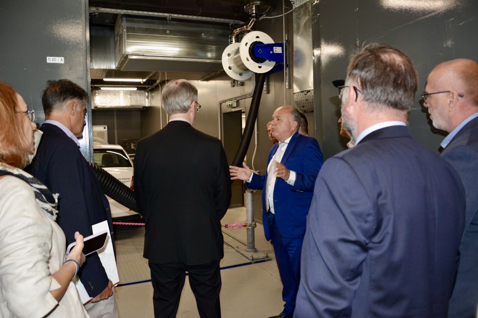 At the the heavy-duty vehicle dynamometer infrastructure